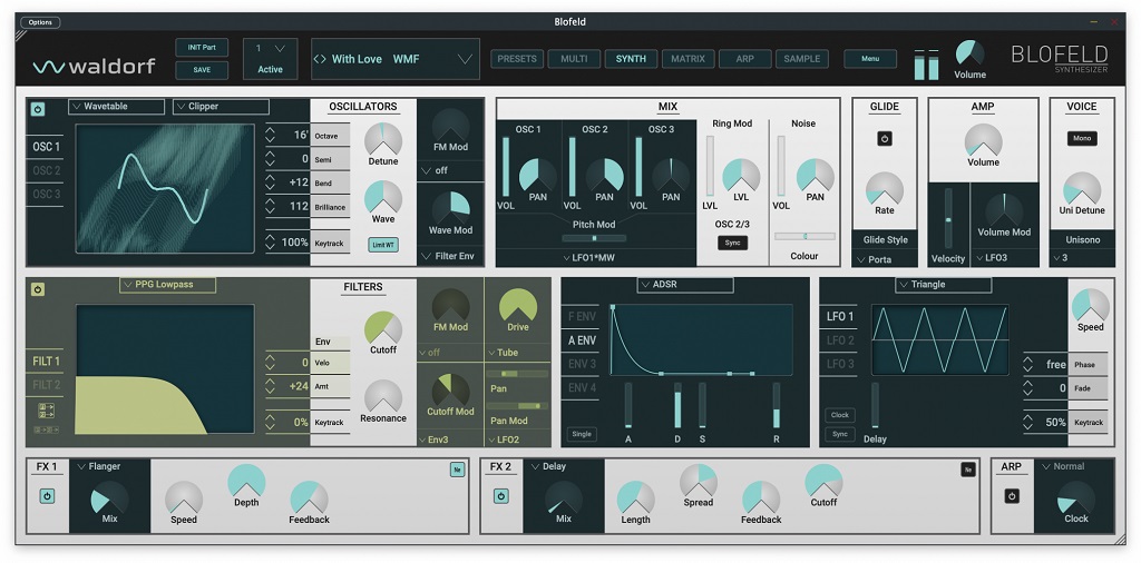 Waldorf Blofeld Plugin GUI